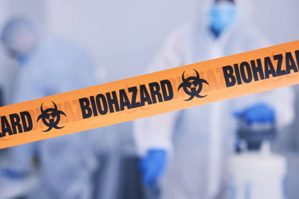 Professional Biohazard Cleanup technician working in Cape May Point, NJ